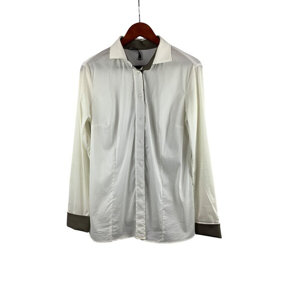 More by Siste White & Grey Long Sleeve Button-Up Shirt - Picture 1 of 6